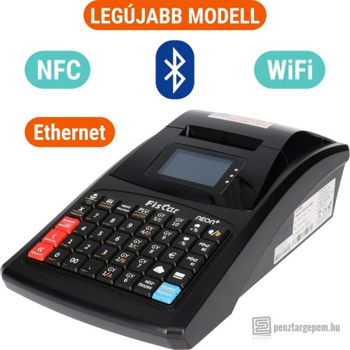 Fiscat pénztárgép Neon+ WIFI + Bluetooth + NFC online (Engedély száma: A241, korábban A180 )
