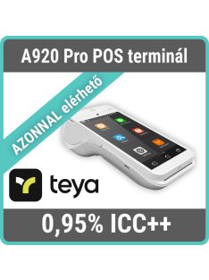   TEYA A920 Pro Bankkártya terminál INGYEN üzembehelyezéssel
