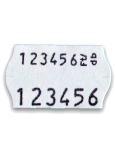   Árazó címke 26 x 16 fehér, kétsoros, kerekített (OPEN S14)