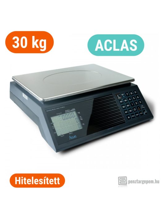 ACLAS PS1B 30 kg-os lapos mérleg (pénztárgéppel NEM összeköthető)