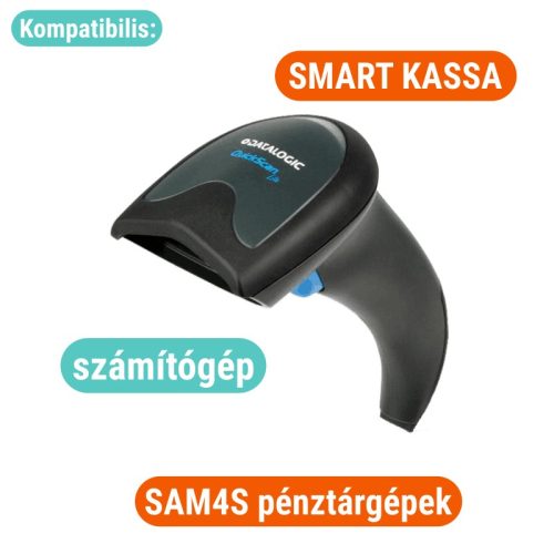 DATALOGIC vonalkódolvasó állvánnyal USB (SMART KASSA, számítógép, A248, SAM4S A156, A171, A155 kompatibilis)