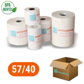   Pénztárgépszalag 57/40/12 (17m) Thermo 48g/m2 BPA mentes - 100db/doboz