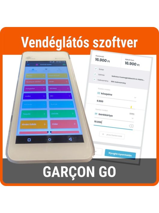 GARCON GO - vendéglátós szoftver bankkártya terminállal